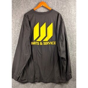 Carhartt Men's 2XL Black Long Sleeve Pocket Shirt Parts & Service Back Graphic